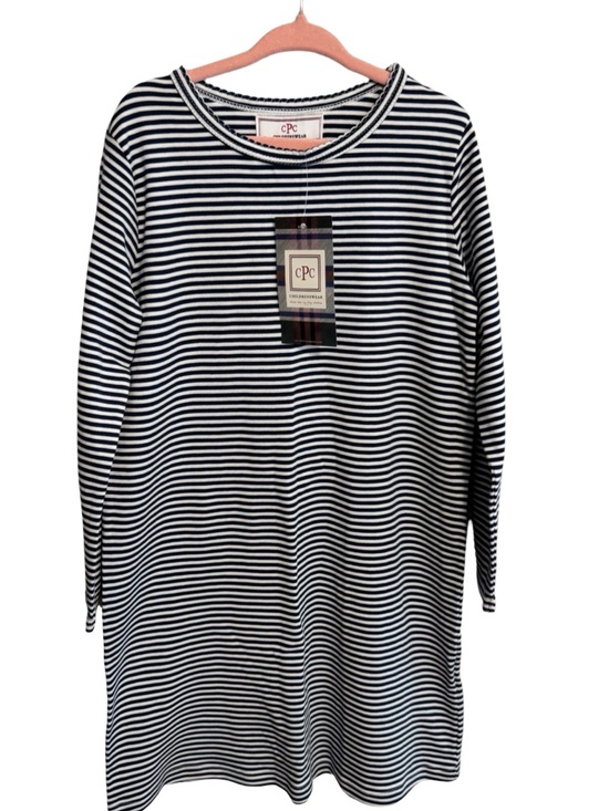 CPC childrenswear Other - CPC Childrenswear Jillian Dress Size 7 Blue White Stripe Casual Girls Dress NWT